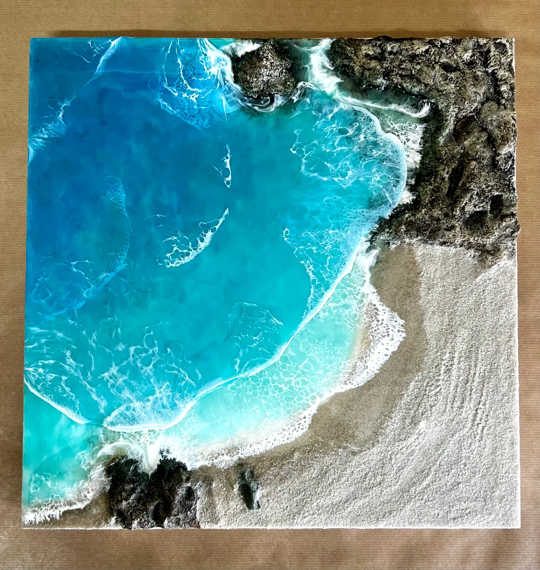 Rincón Marino — obra de resina epoxi