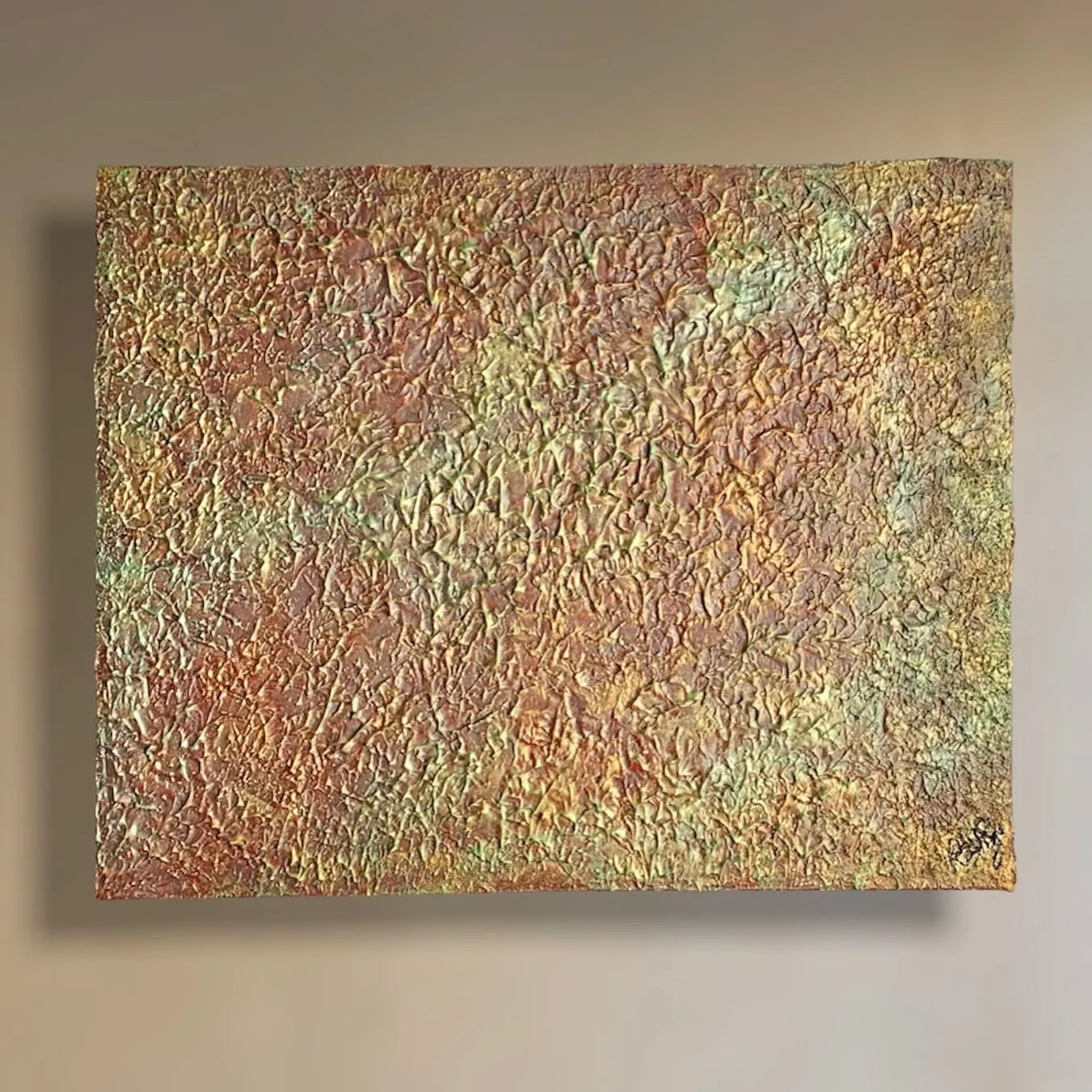 Texturas camaleon — obra de resina epoxi